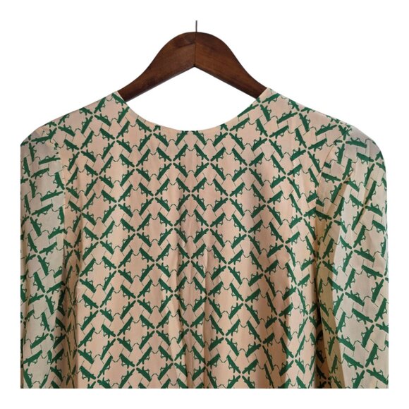 🔴Charlotte Taylor Women Dress Novality Grass Hopper Pattern Green‎ and yellow 2 - Picture 6 of 17